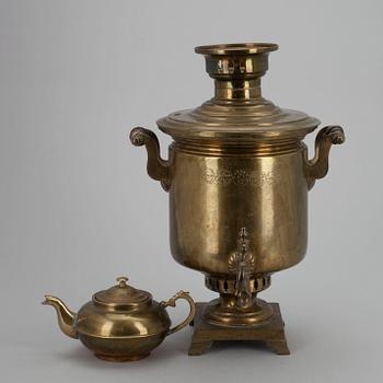SAMOVAR, mässing, Tula, Ryssland sent 1800-tal.