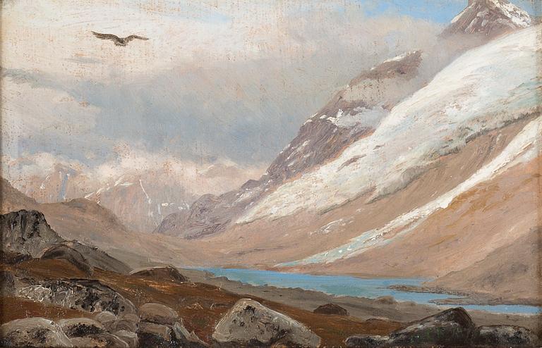 JENS ERIK CARL RASMUSSEN, olja på duk, signerad och daterad 1870.
