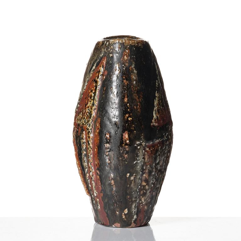 Carl-Harry Stålhane, a unique stoneware vase, Rörstrand 1963.