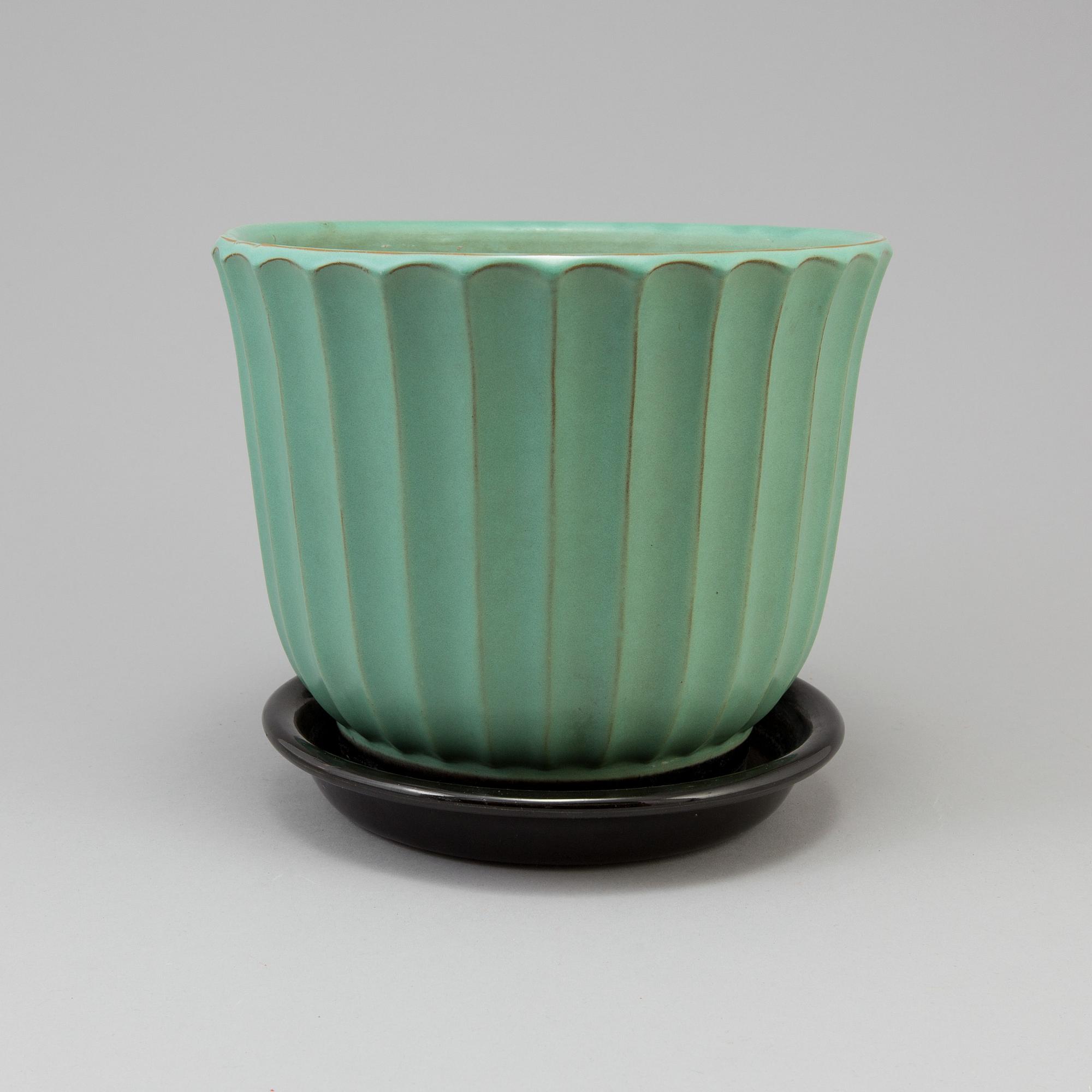 EWALD DAHLSKOG, ytterfoder, fajans, "Tellus" storl 9, Bo Fajans, 1930/40-tal.