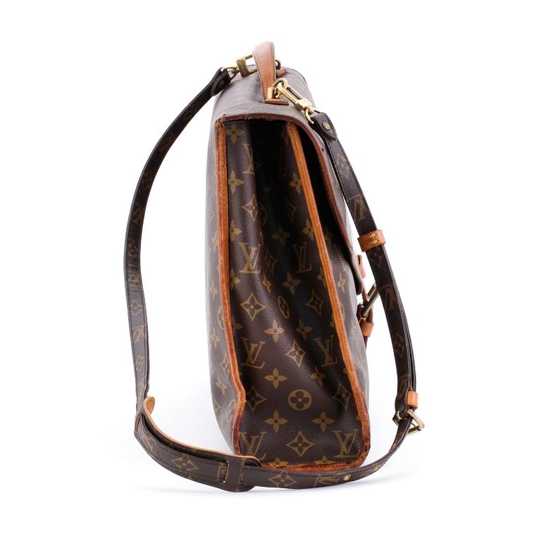 LOUIS VUITTON, a monogram canvas briefcase with shoulderstrap, "Bel Air".