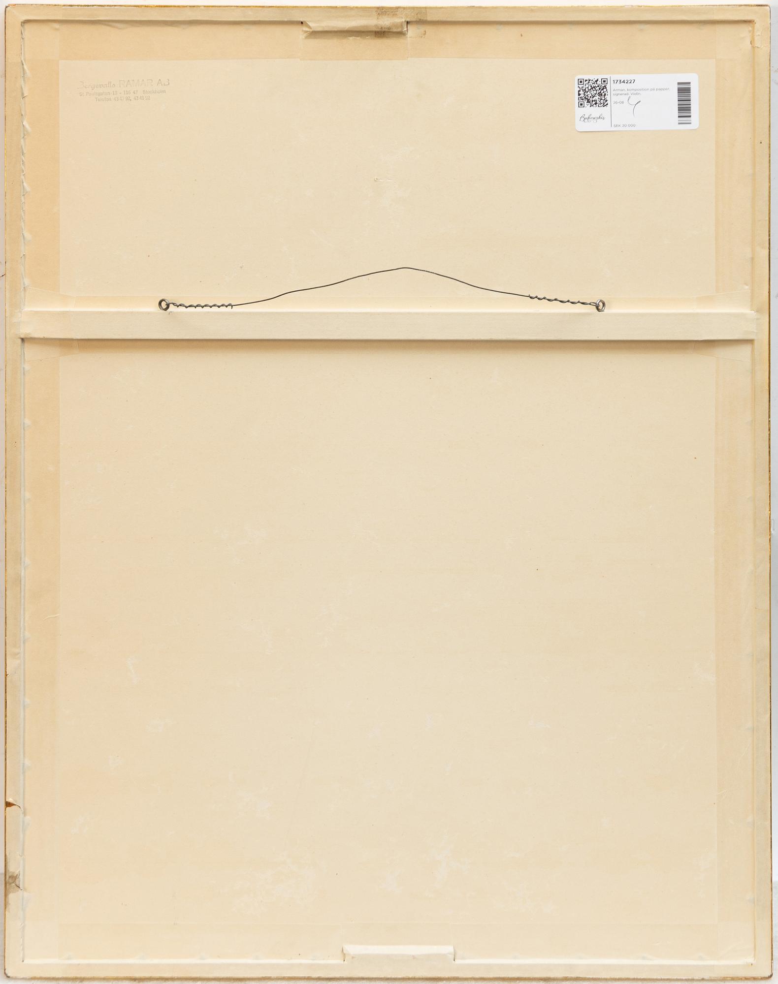 Arman (Armand Pierre Fernandez), Untitled.