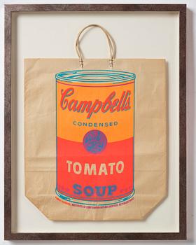 Andy Warhol, "Campbell's soup can (Tomato)".