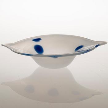 TIINA NORDSTRÖM, konstglas, "Wind bowl", signerad Tiina Nordström Iittala 1996.