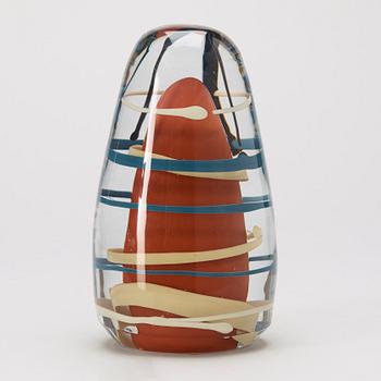 MATZ BORGSTRÖM, a glass sculpture for Lindshammar. Signed and numbered 910023 E.A-1-91.