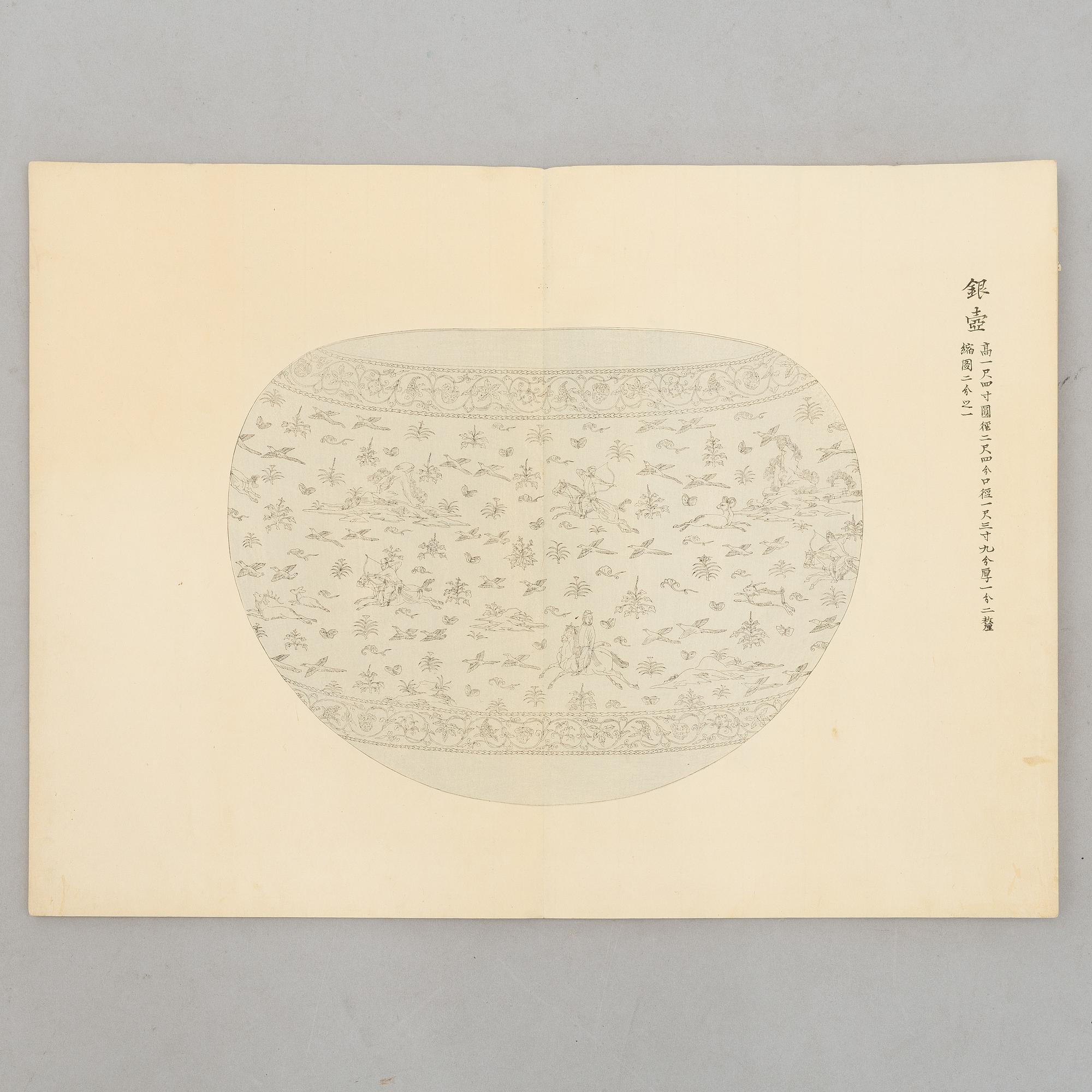 Album, "Japanese catalogue of items from the Imperial Treasure House Shosoin, Nara," 1930s.