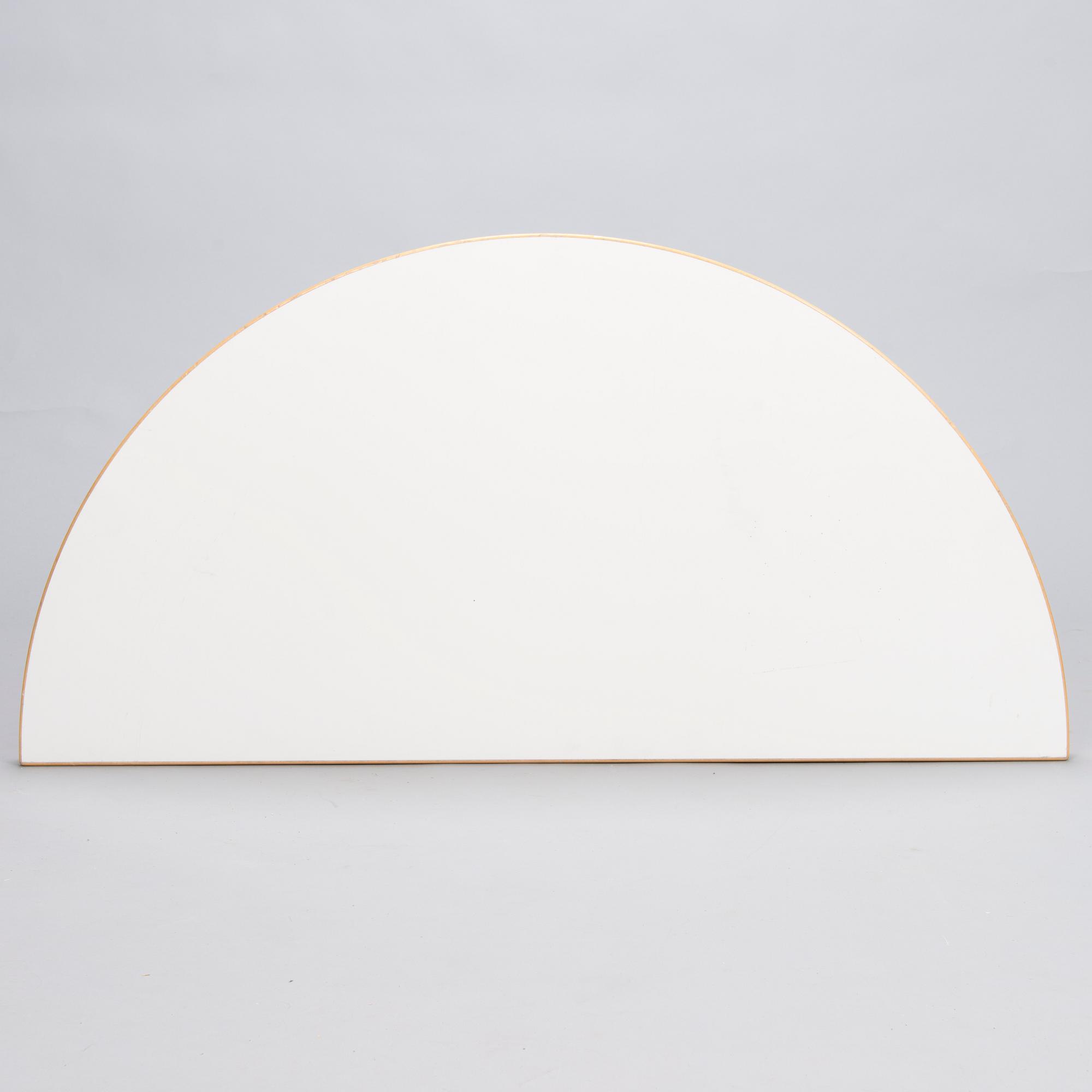ALVAR AALTO 1990s Half Circle Table 95 by Artek.