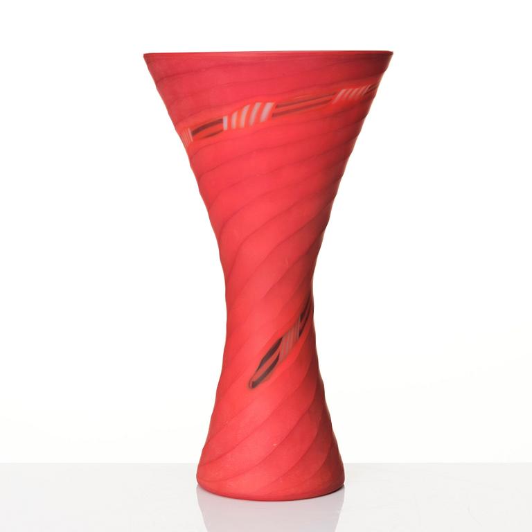 Rodolfo Dordoni, a 'Manto' glass vase, Venini, Murano, Italy, 2001.