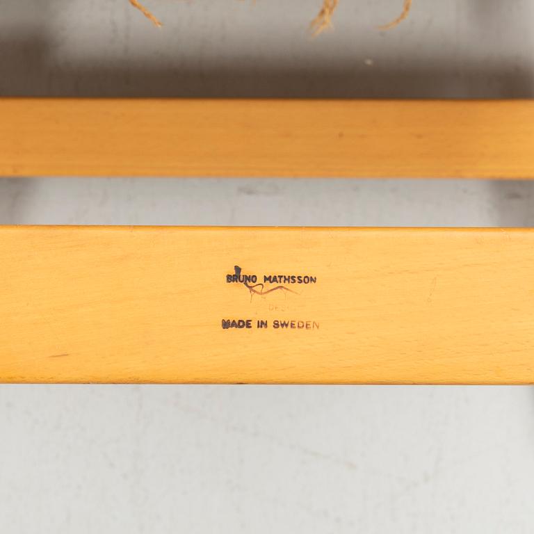 Bruno Mathsson, Armchairs, 6 pcs, "Eva", Karl Mathsson Company, Värnamo 1962.