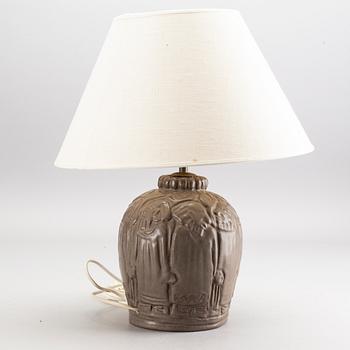 BORDSLAMPA, stengods, Åke Holm.