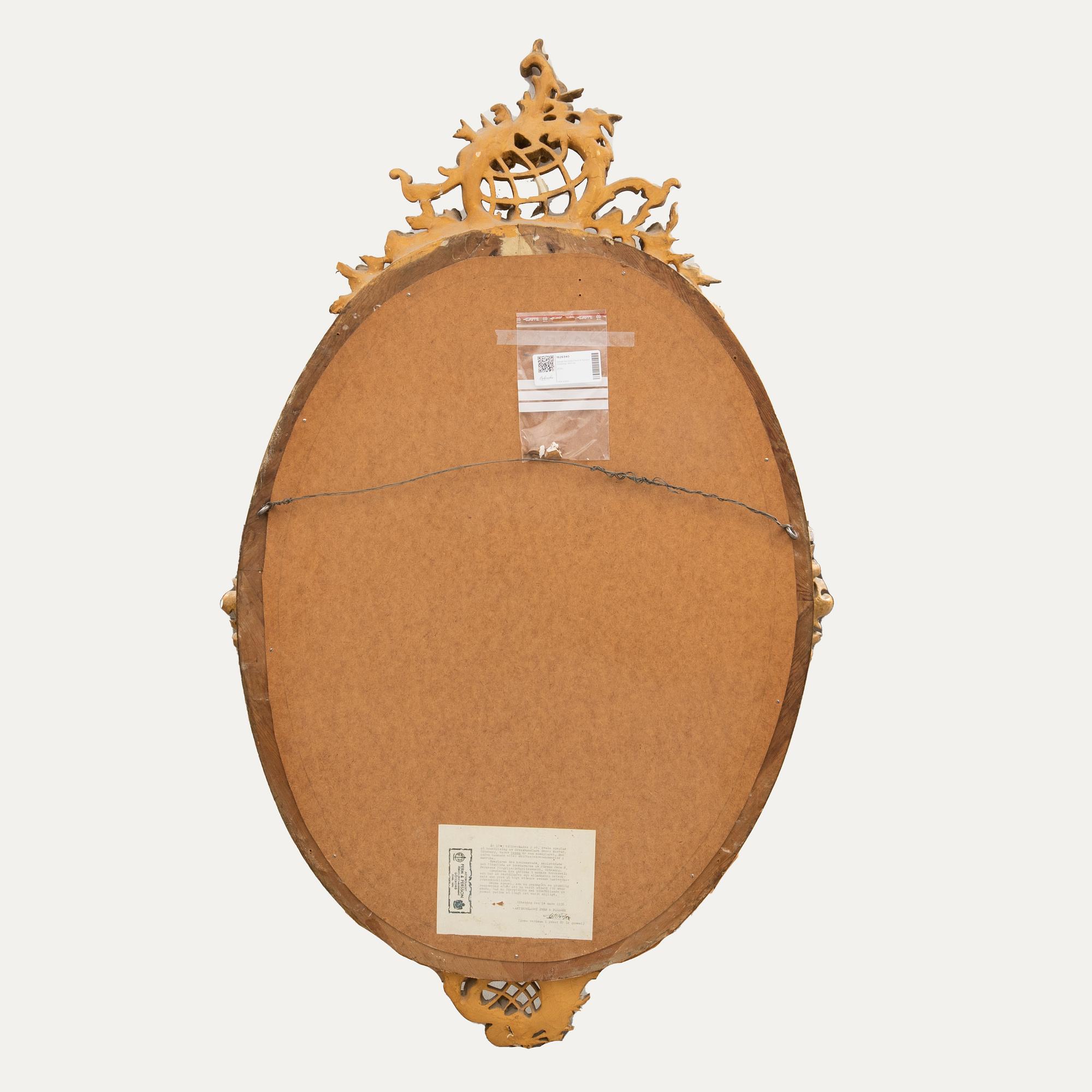 Mirror Neo-Rococo Ferm & Persson Gothenburg  1890s.