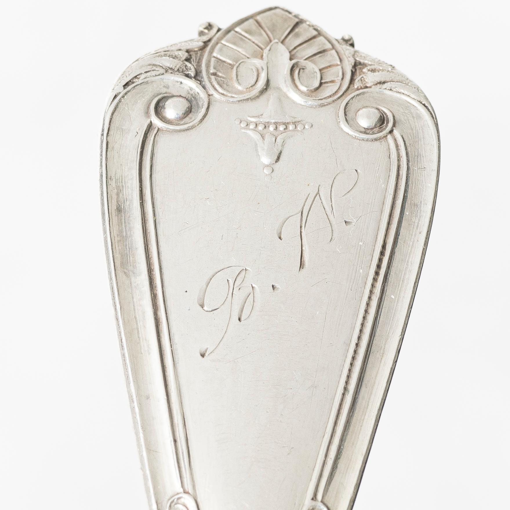 A set of Swedish silver spoons, Haparanda 1904-1906 (14 pieces).