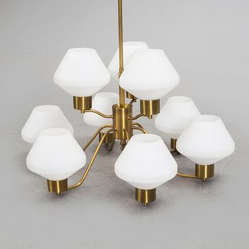 A 1940/50´s brass ceiling lamp.