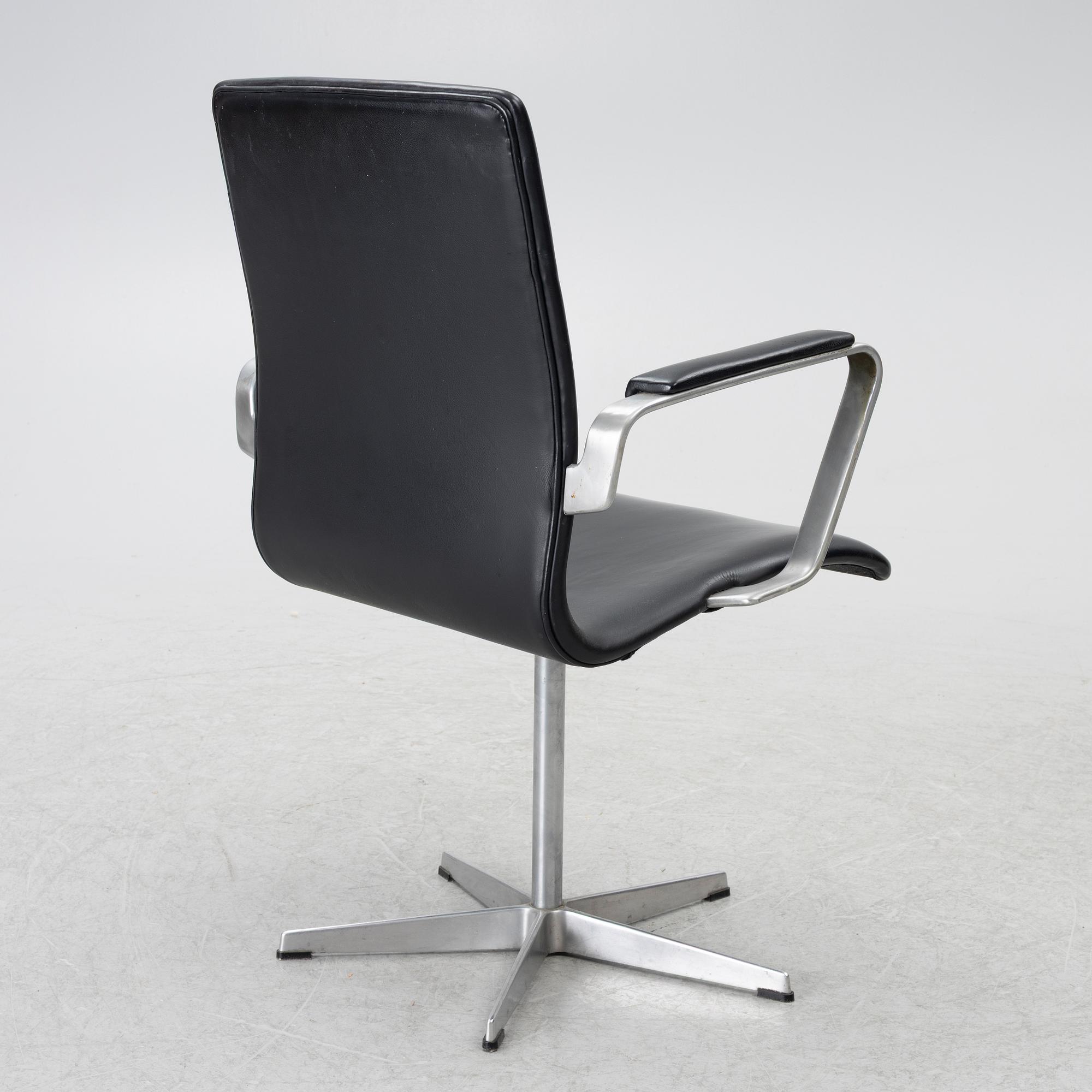 Arne Jacobsen, an 'Oxford' chair, Fritz Hansen, Denmark, 1969.