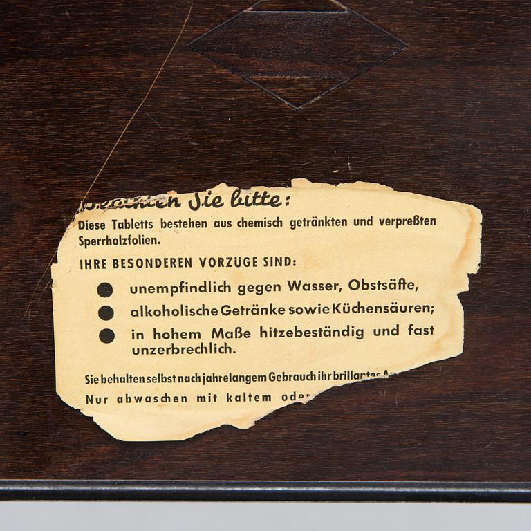 SERVERINGSVAGN,  Gerlinol, "Dinett", Tyskland 1900-talets mitt.