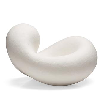 22. Eva Hild, a white stoneware sculpture, "Bumling" series, Sweden 1999.