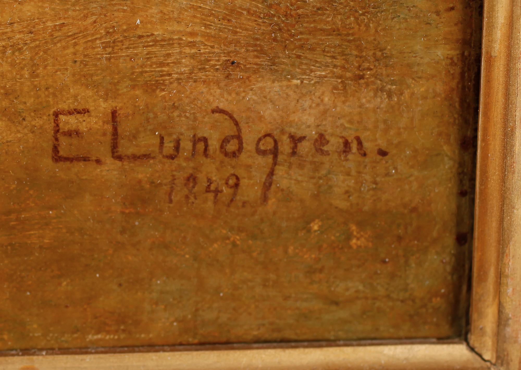 EGRON LUNDGREN, olja på duk, signerad och daterad 1849.