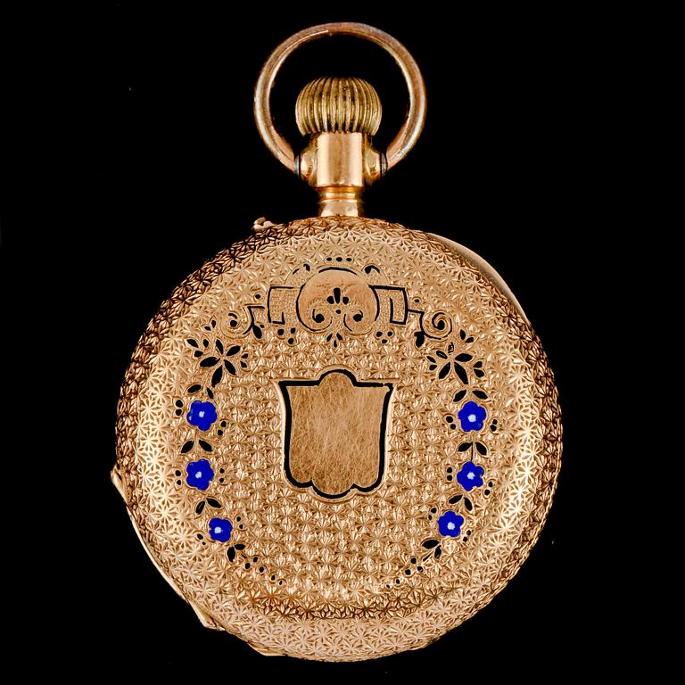 FICKUR, 18 k, 1900-talets första hälft, total vikt 40 g.