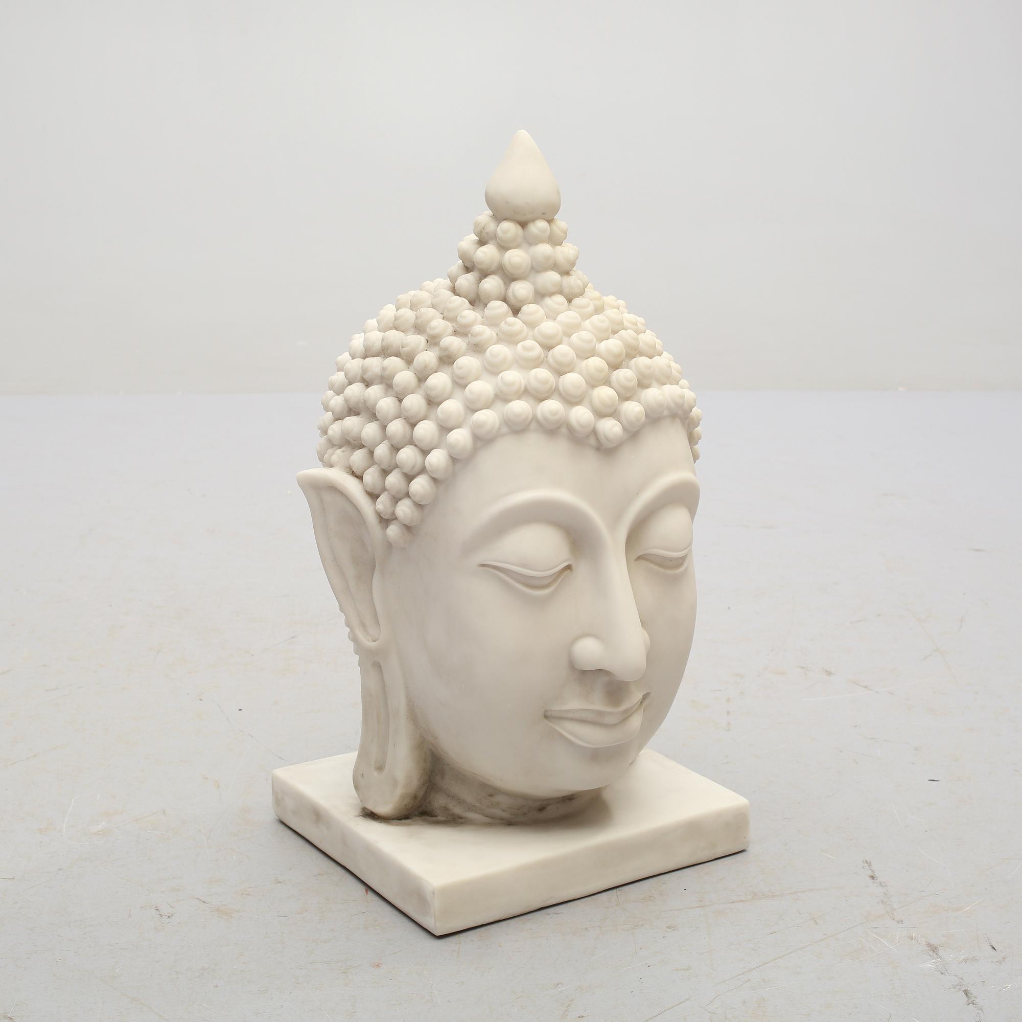 BUDDHAHUVUD, gjutmassa, 1900-talets andra hälft.