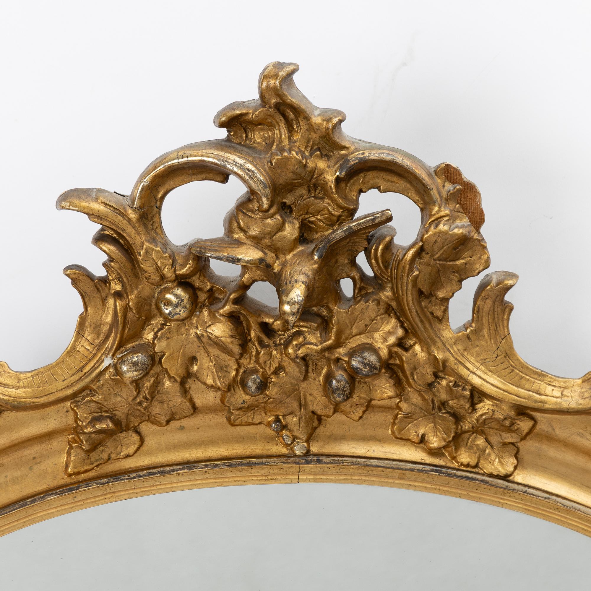 Mirror, neo-Rococo, late 19th century.