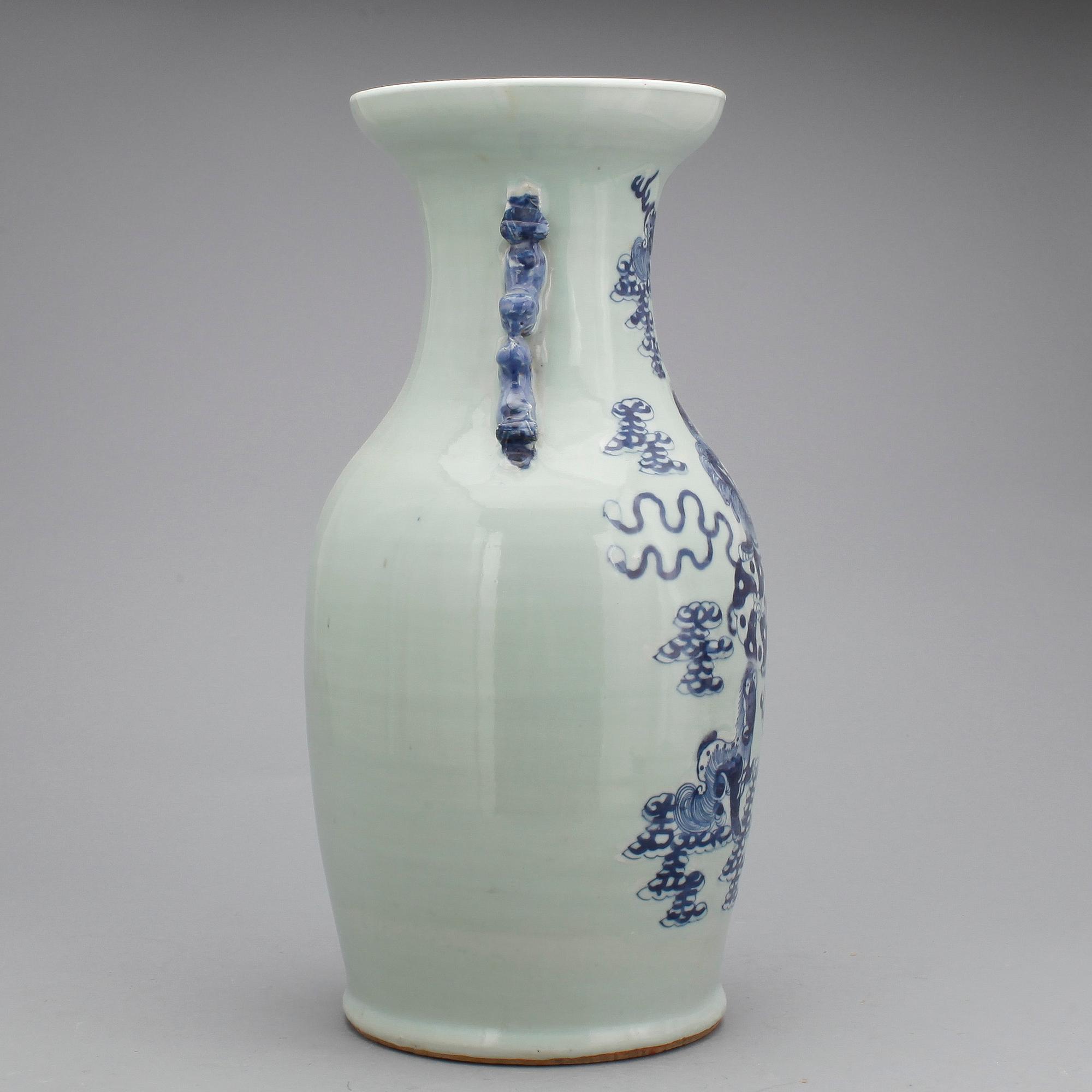 URNA, porslin, kina, 1800-tal.