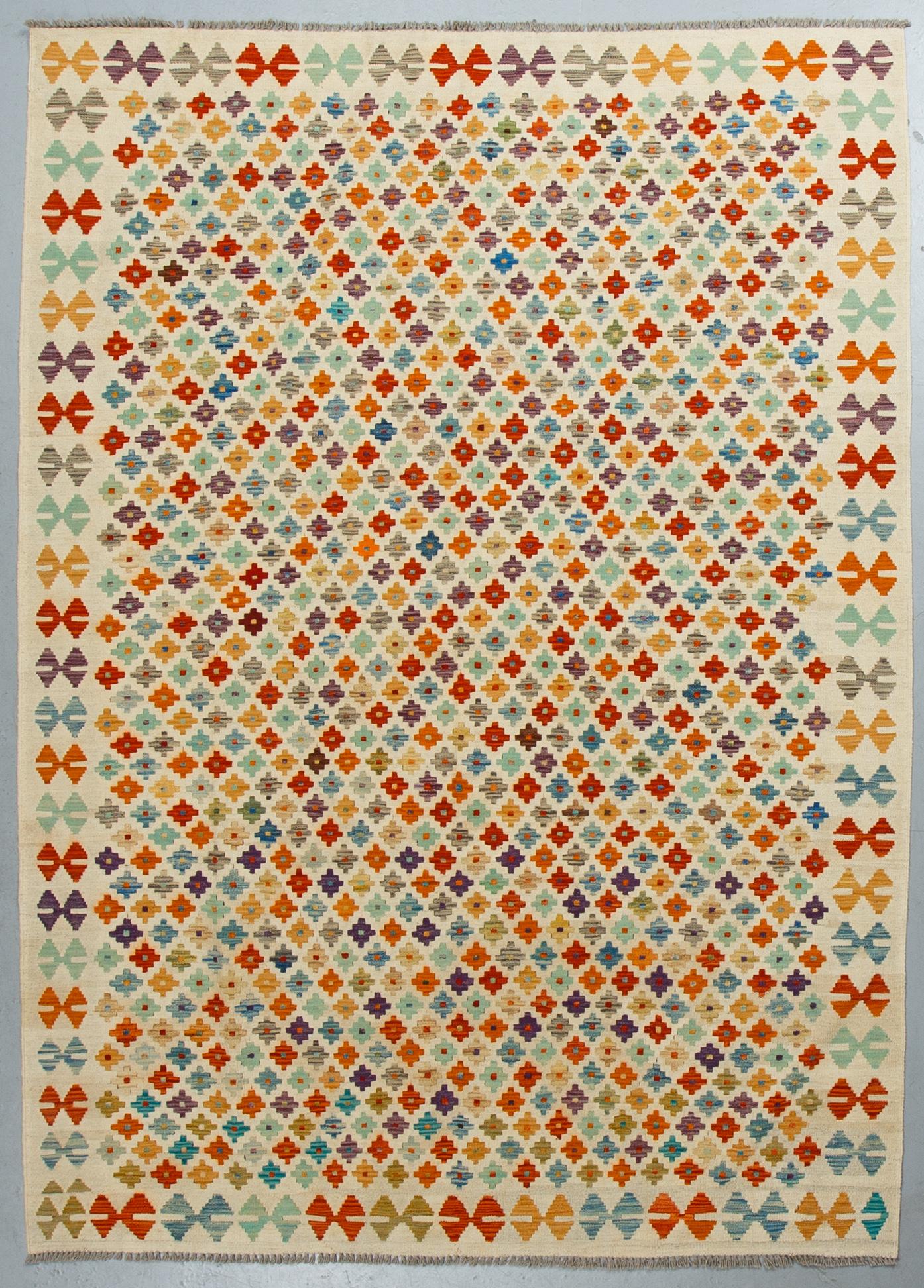 A carpet, kilim, ca 238 x 174 cm.