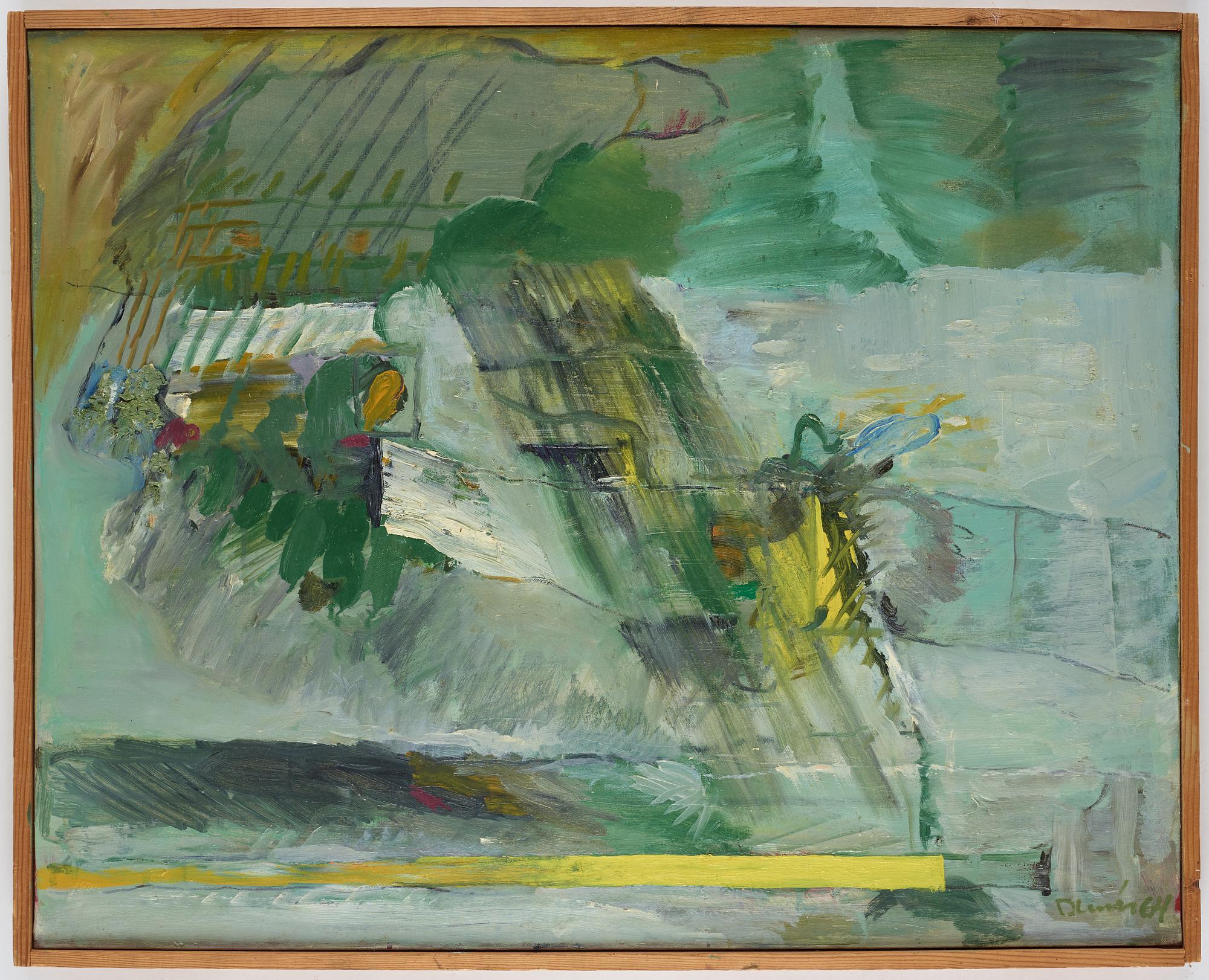 Sten Dunér, oil on canvas, signed and dated -64.