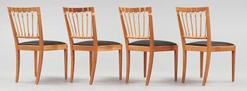 JOSEF FRANK, stolar, 4 st, Firma Svenskt Tenn, modell 1165.