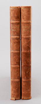 BÖCKER, 2 vol, "Svenska Fåglar", M W & F von Wright, Stockholm.