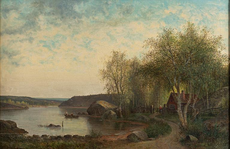 CARL AUGUST FAHLGREN, olja på duk, ej signerad.