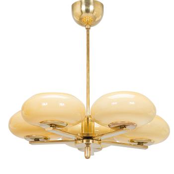 Paavo Tynell, A mid-20th century ceiling light, model 1441, Taito Oy, Finland.