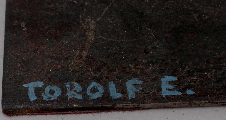 TOROLF ENGSTRÖM, skulptur, mässing, sign.