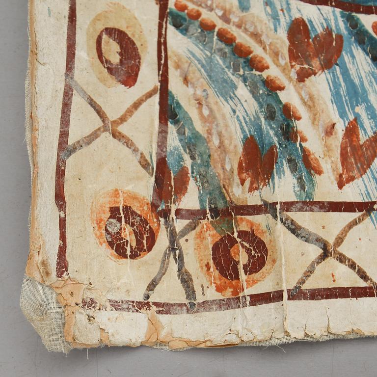 BONAD, målad på papper, allmoge, 1800-/1900-tal.