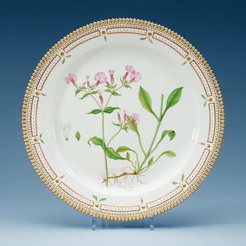 A Royal Copenhagen 'Flora Danica' charger, Denmark, 20th Century.