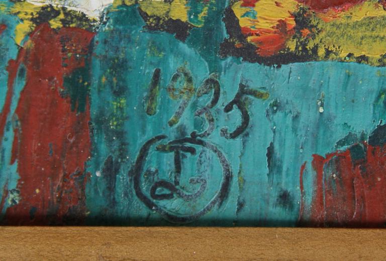 JOSEPH LACASSE, olja på pannå, sign.