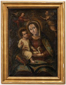 Spansk skola, 1700-tal, Madonnan med barnet.