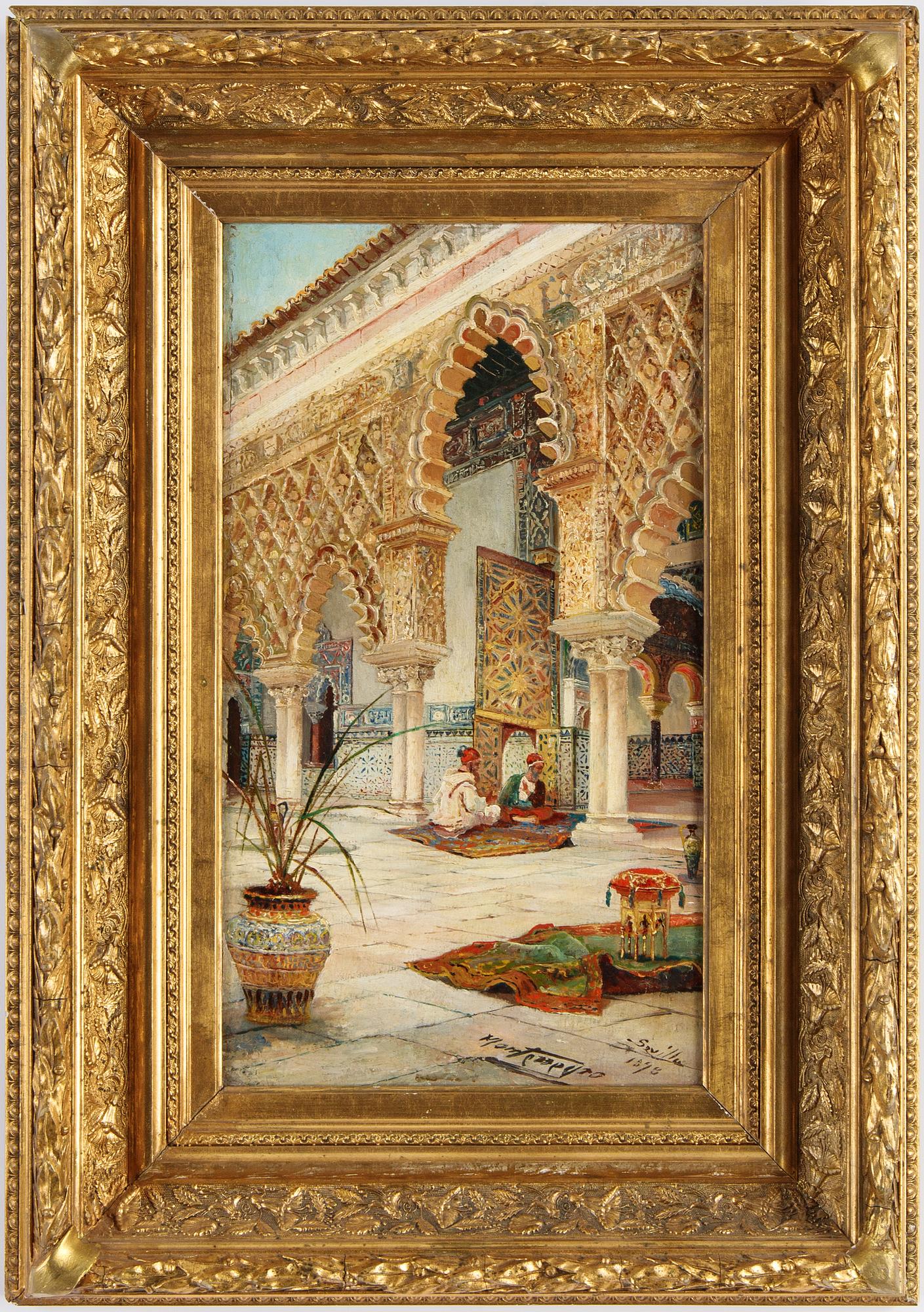 José Montenegro Capell, oil on canvas, signed and dated Sevilla 1898.