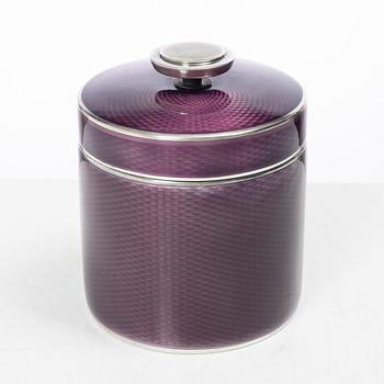 David Andersen, lockask, sterlingsilver och emalj, Norge, 1900-talets mitt.