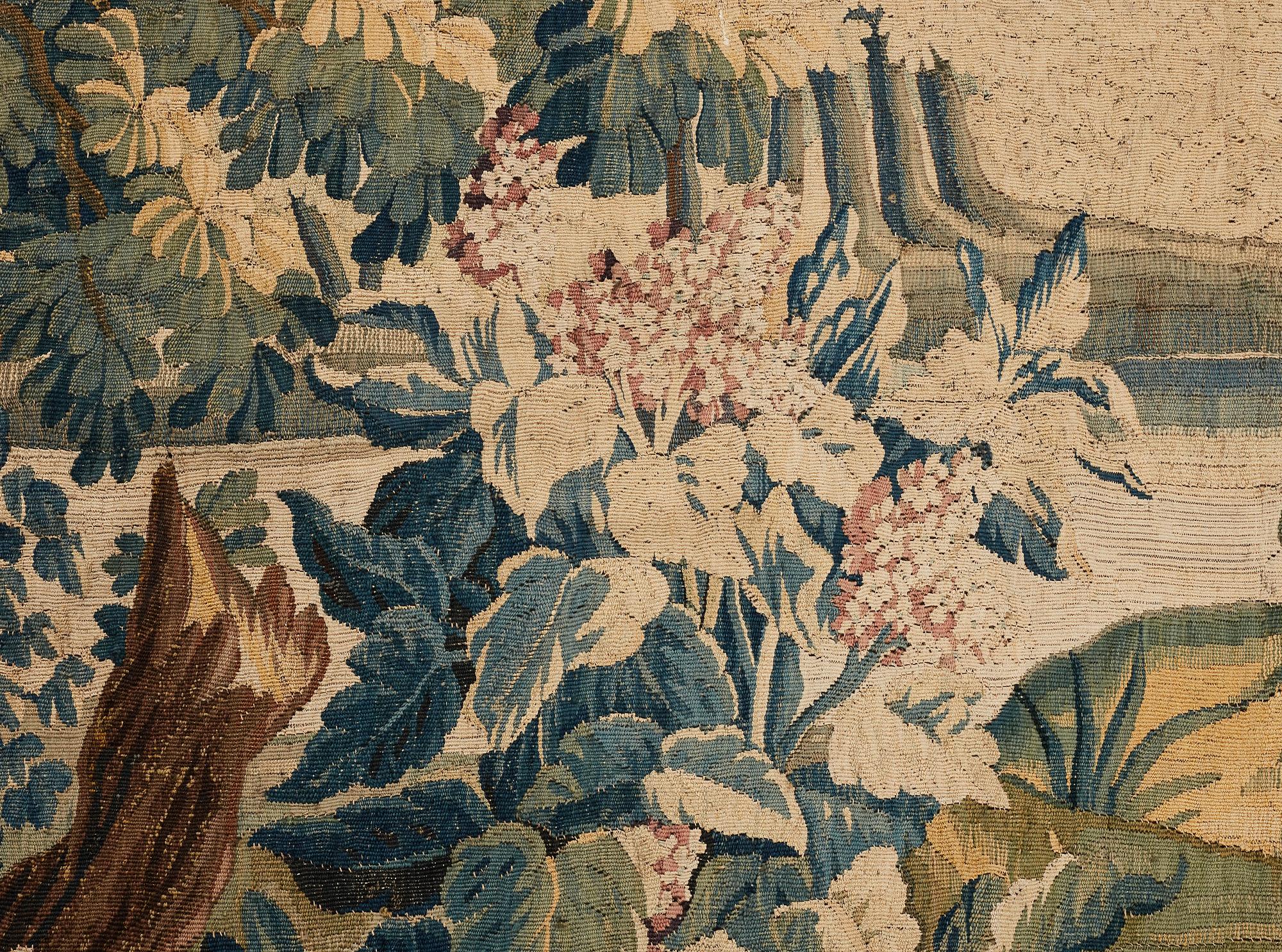 A TAPESTRY, tapestry weave, ca 271 x 500,5 cm, Aubusson, France 18th century, after Oudry.