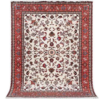 A rug, Tabriz, part silk, 50 raj, ca 207 x 152 cm.