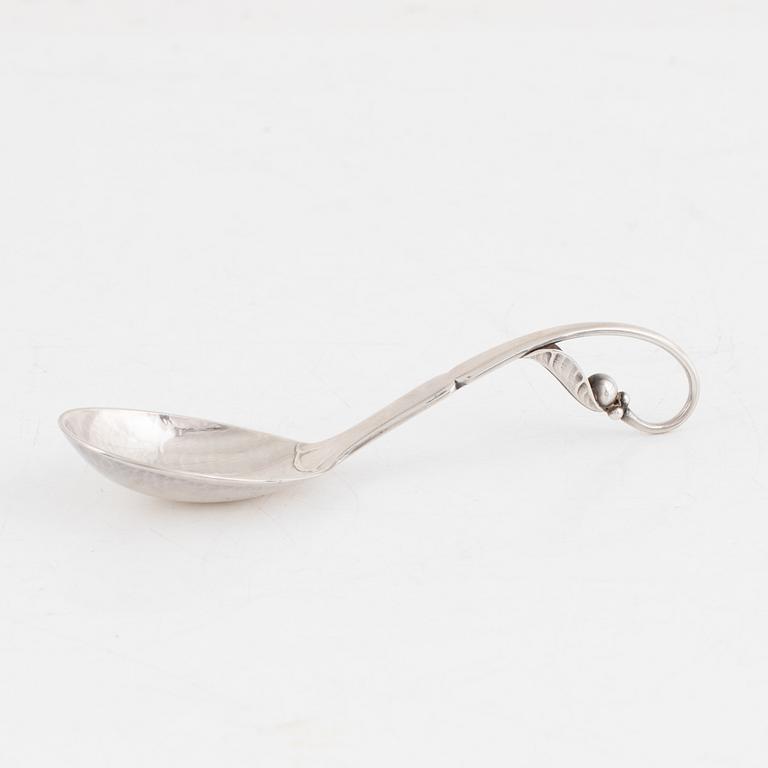 Georg Jensen, a , sterling silver serving spoon, Denmark 1933-44.