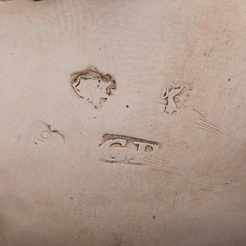 GRÄDDSNÄCKA, silver, London 1744.