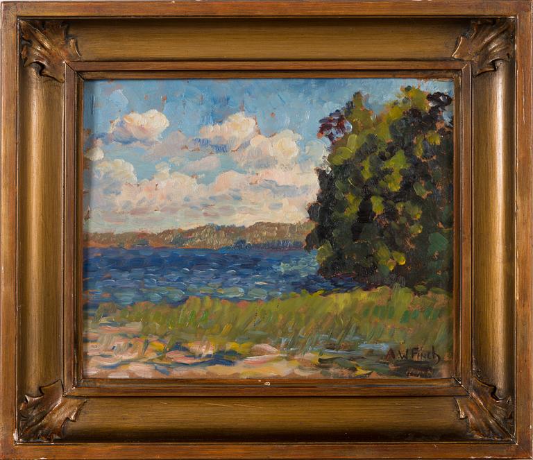 Alfred William Finch, oil on board, signed.