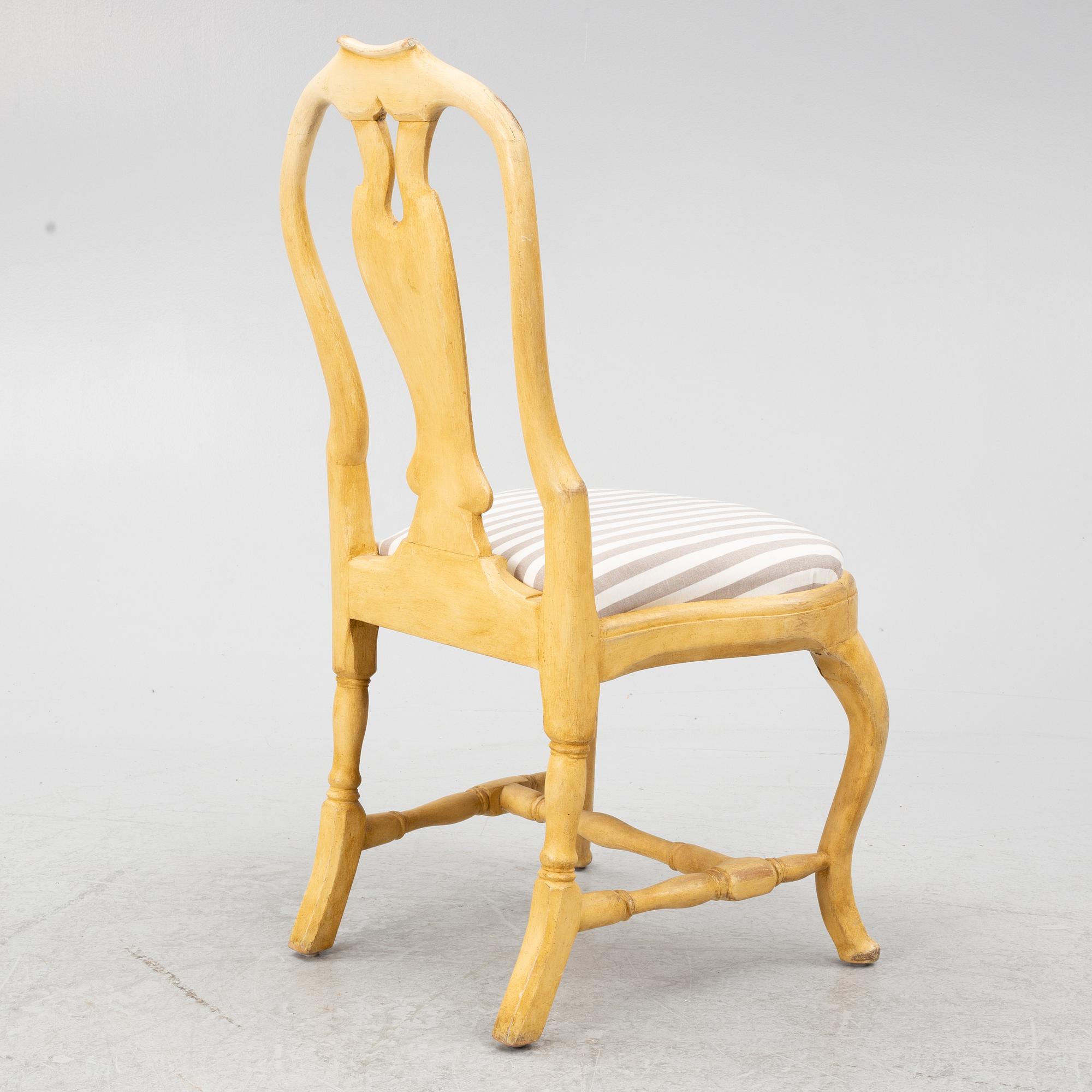 Stol, rokoko, 1700-talets andra hälft.