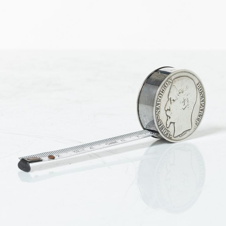 Hermès, måttband, silver, Louis Ravinet & Charles Denfert, Paris, verksamma 1891-1912.