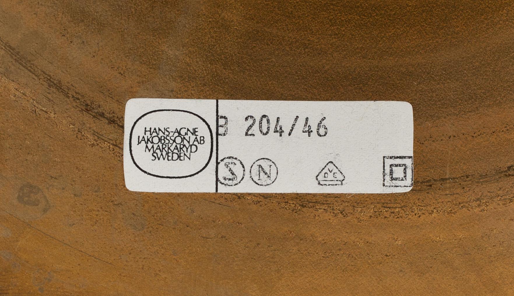 BORDSLAMPOR, ett par, Hans Agne Jakobsson AB, Markaryd, 1900-talets andra hälft.