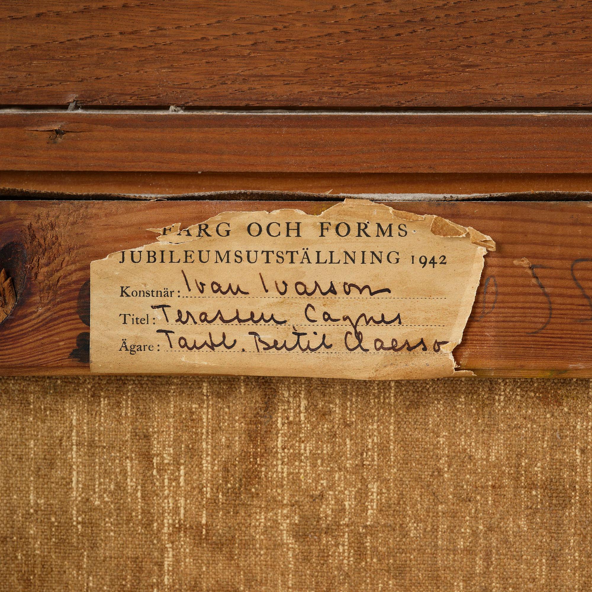 Ivan Ivarson, "Slottsplatsen i Cagnes".