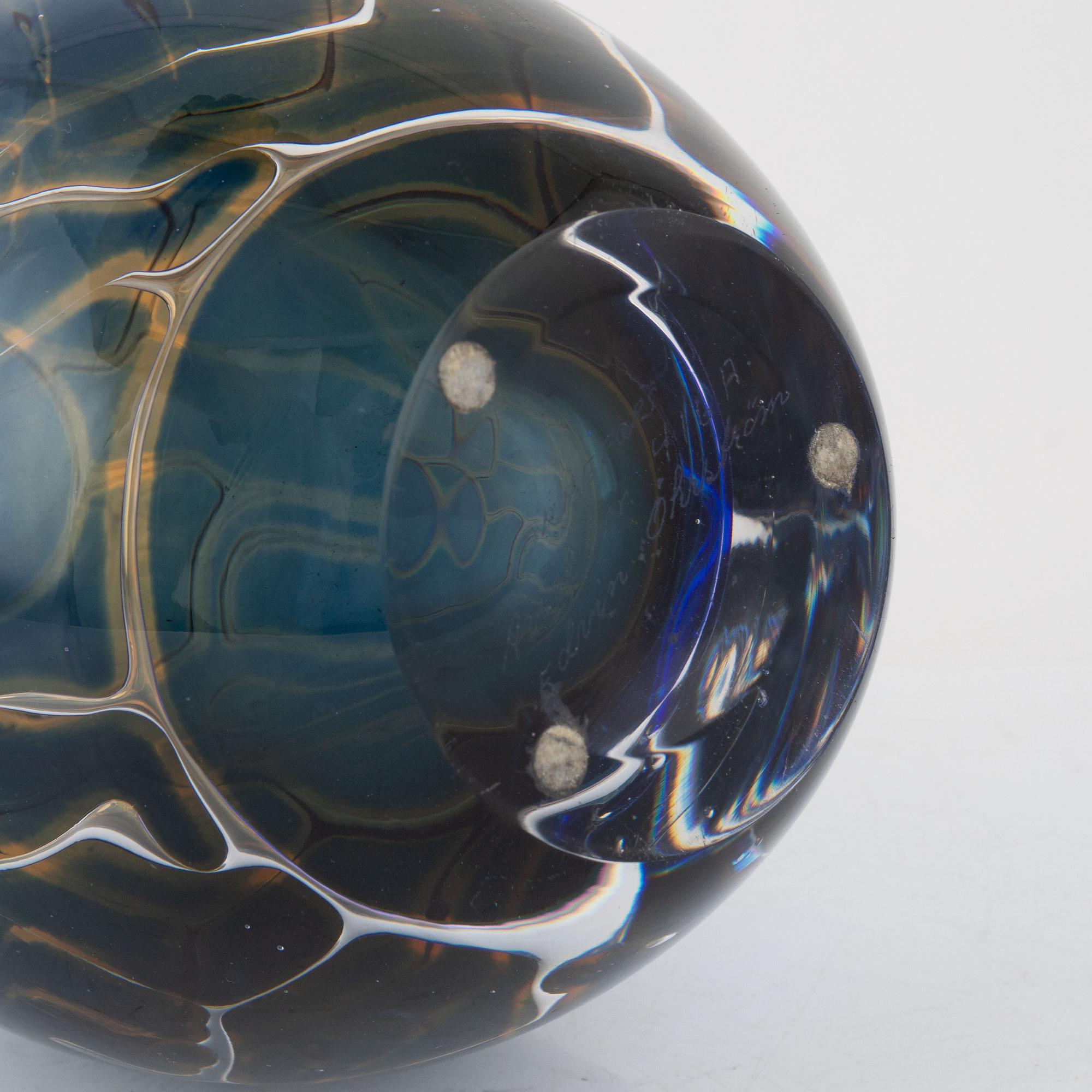 Edvin Öhrström, vas, ariel, Orrefors 1966.