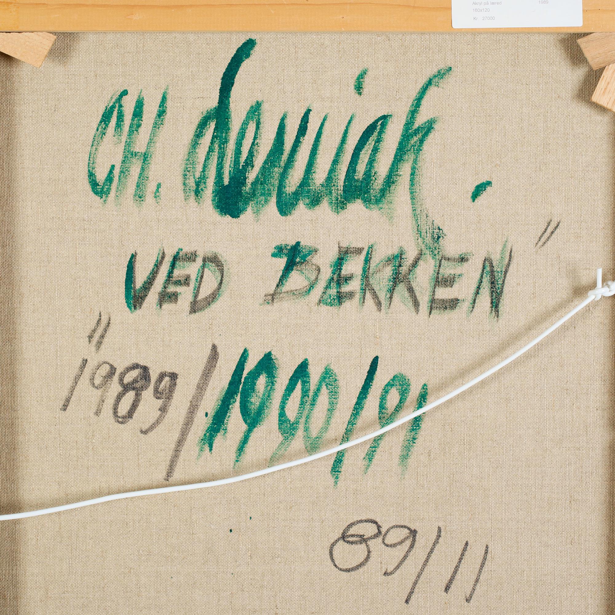 CHRYSTOPH LESNIAK, olja på duk, signerad a tergo.