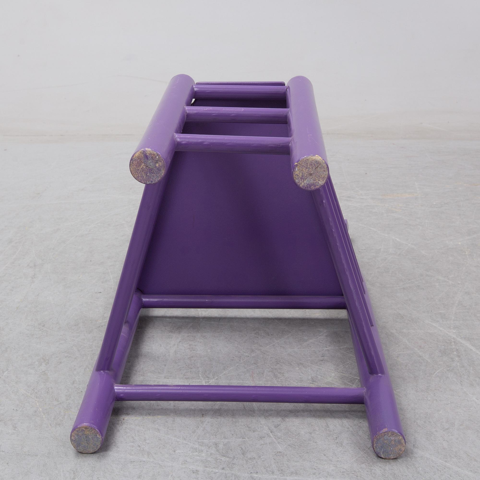 Björn Wiinblad, eight painted chairs, second half of the 20th Century.